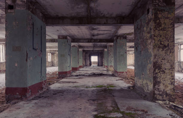 istock Ruins of the abandoned factory 657345520