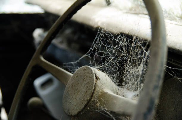 istock Wheel machines. Part of abandoned old car 657350448