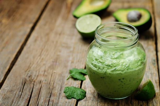 istock Greek yogurt avocado cilantro lime dressing 657350752