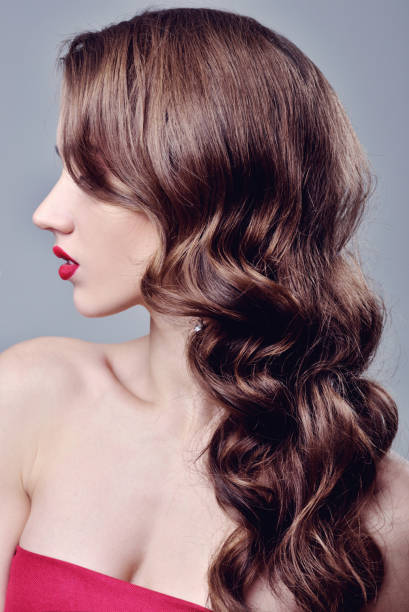 istock Beautiful girl with long wavy hair 657369322