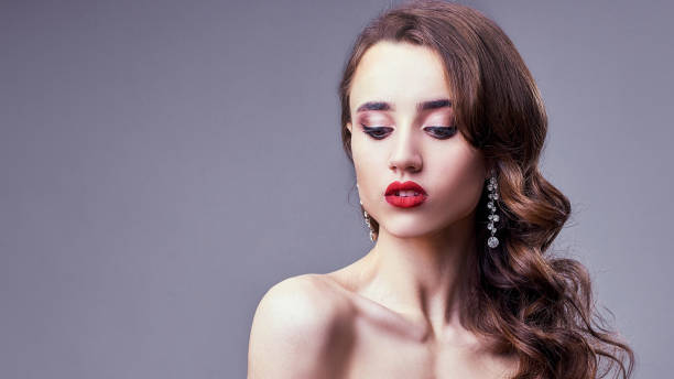 istock Beautiful girl with long wavy hair 657369330