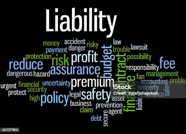 Liability Language Liability Word Cloud Concept 3 Stock Illustration - Download Image Now ...