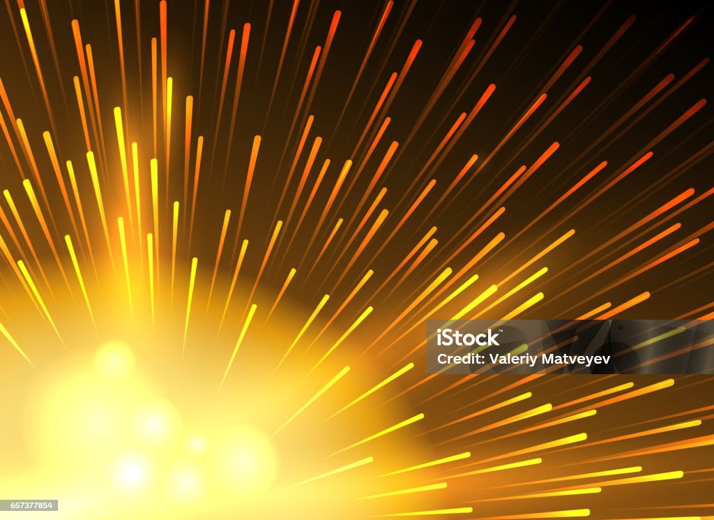 Yellow Star Exploding Yellow Star Lighted Exploding Vector Background Lighting Starlight ...