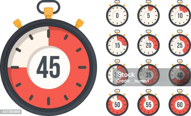 Stopwatch Stock Illustration - Download Image Now - Stopwatch, Vector, Timer