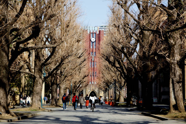Bunkyo, Tokyo, Japan - March 11, 2017:  University of Tokyo: Komaba campus of university of Tokyo in Bunkyo ward, Tokyo, Japan.