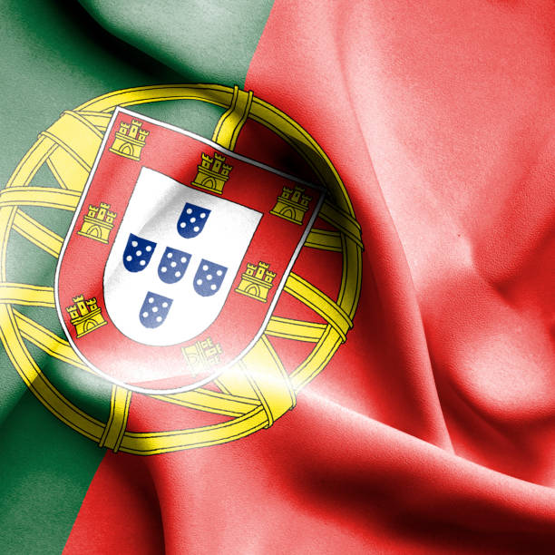 istock Portugal waving flag 657393440