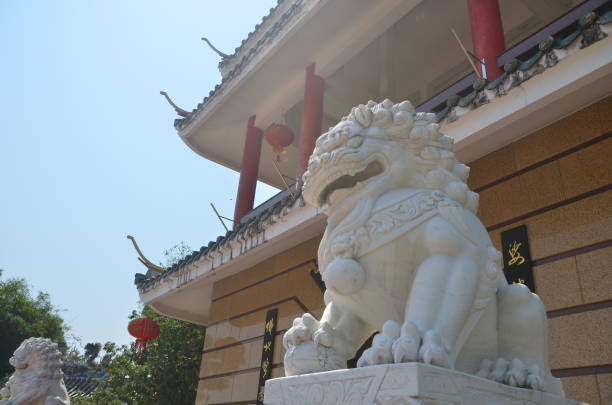 istock Lion statue in Chinese temple 657397100