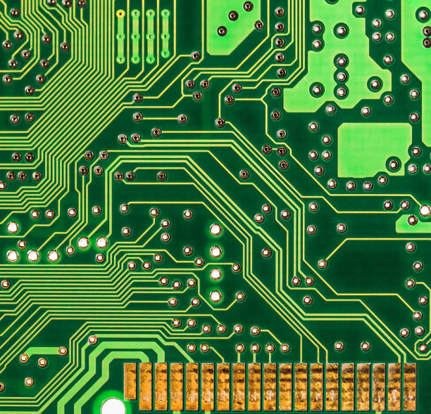 Printed Circuit Board and Gold Connecting Pins