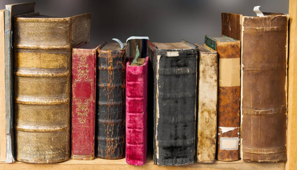istock Tatty Old Books on a Shelf 657400630