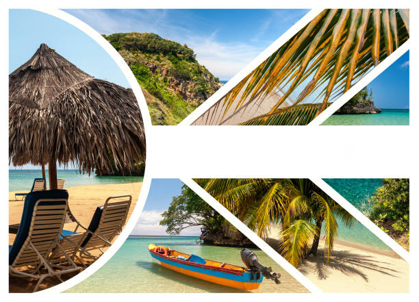 istock Collage of beach holiday scenes 657400972