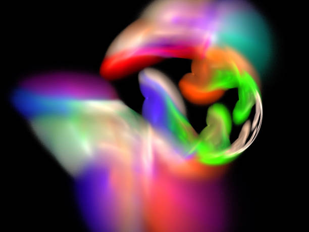 istock image of one Digital Fractal on Black Color 657408014
