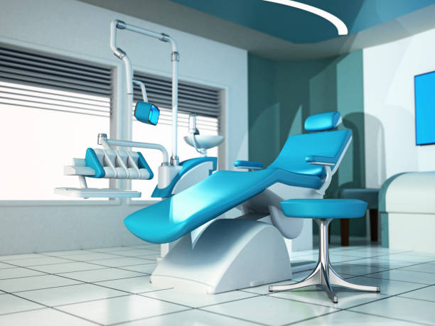 istock Dentist's office decorated with modern medical equipment. Generic interior design. 657410798