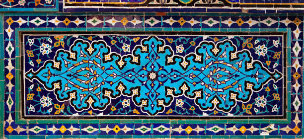 istock Old Eastern mosaic on the wall, Uzbekistan 657410982