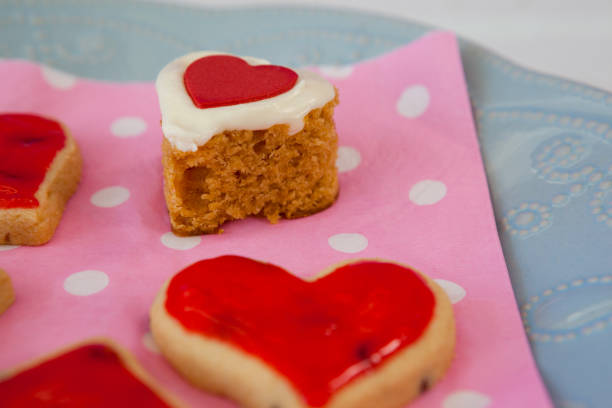istock Heart shape gingerbread cookies on plate 657421010