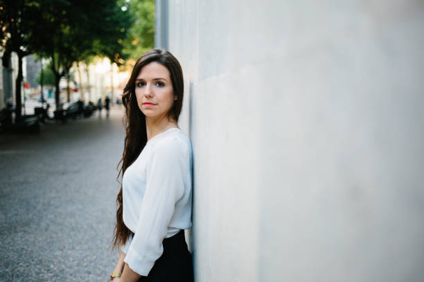 istock Beautiful woman posing at camera 657421252