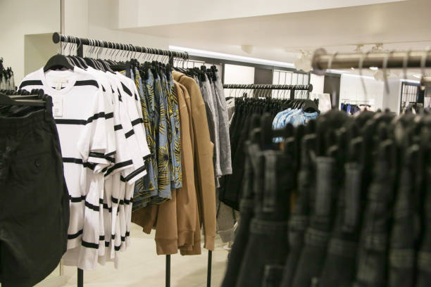 istock Fashionable man's clothes shop 657421762