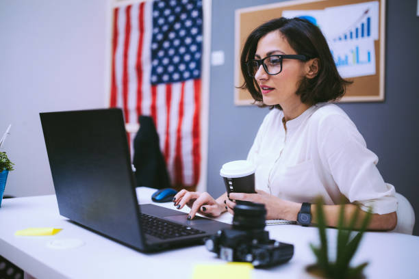 istock Serious Woman Working At The Office 657429780