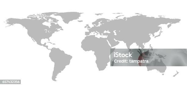 En Blanco Gris Mundo Mapa Aislado Sobre Fondo Blanco Infografía Ilustración Foto de stock y más banco de imágenes de Mapa mundial