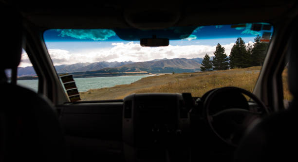 istock Looking through the window of a camper van 657439442