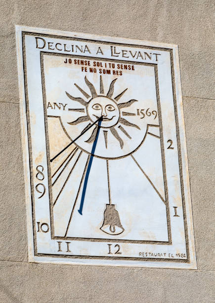 istock Sun clock in Premia de D alt, Barcelona Spain 657445258