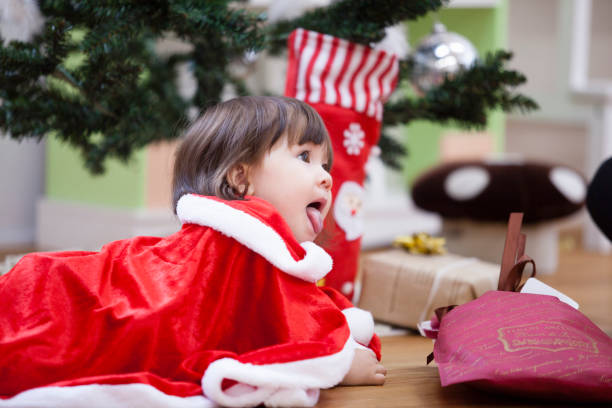 istock Girl Christmas costume. 657457144