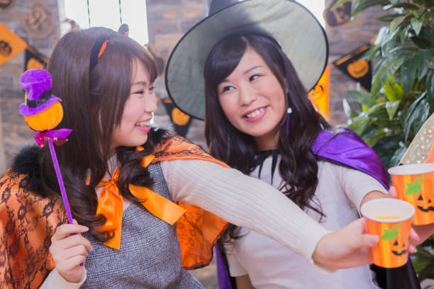 istock Ladies Halloween party 657459740