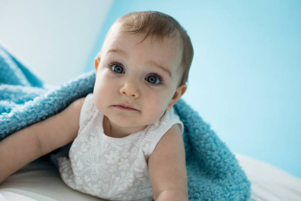 Close up of child face