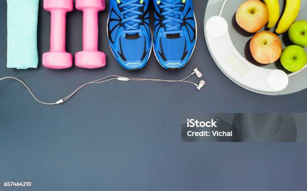 Fitness And Weight Loss Concept Stock Photo - Download Image Now - Wellbeing, Healthy Lifestyle, Healthcare And Medicine