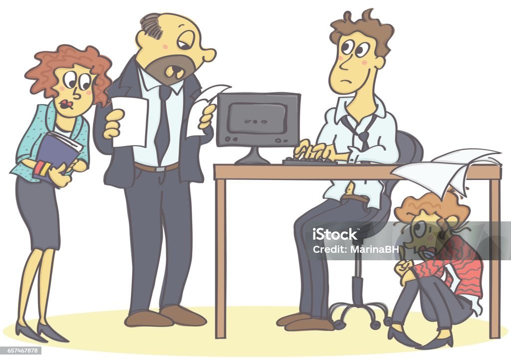 Love Affair At Work Stock Illustration - Download Image Now - Infidelity,  Men, Adult - iStock