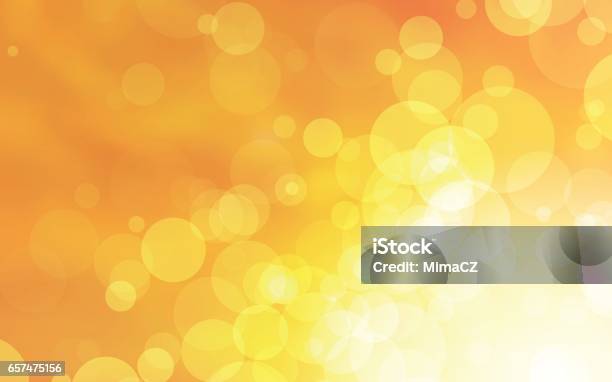 Abstract Yellow Circles Vector Design Stock Illustration - Download Image Now - Orange Color, Backgrounds, Defocused