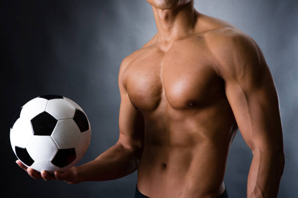 istock Men with a soccer ball 657477892