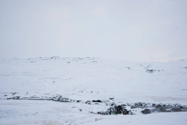 istock Snow in the mountains, Icelandic landscape 657486162