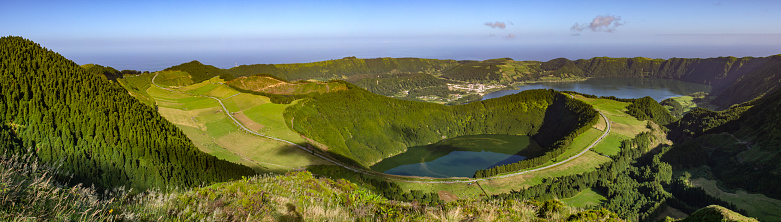 Lake in Azores Portugal