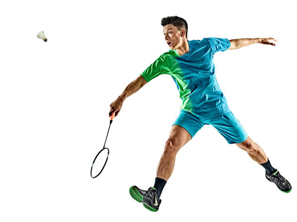 istock asian badminton player man isolated 657495754
