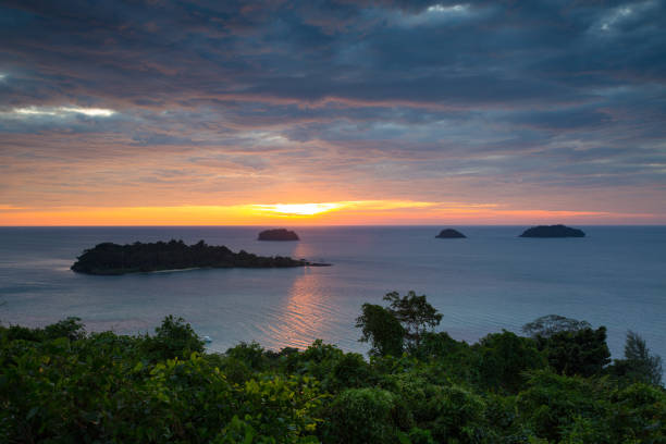 istock Sunset at Koh Chang Island, Trat, Thailand. (Kaibae Viewpoint) 657498696