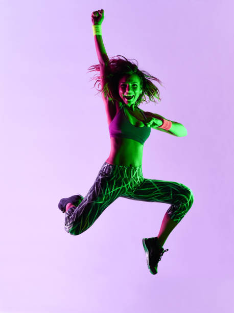 istock woman dancer dancing fitness exercises isolated 657498748