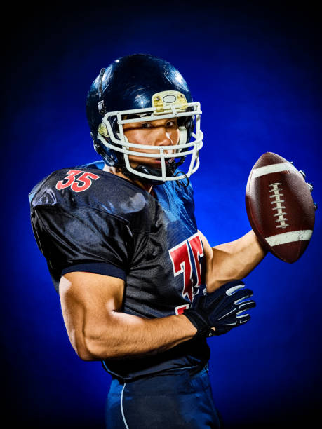 istock american football player man isolated 657499486