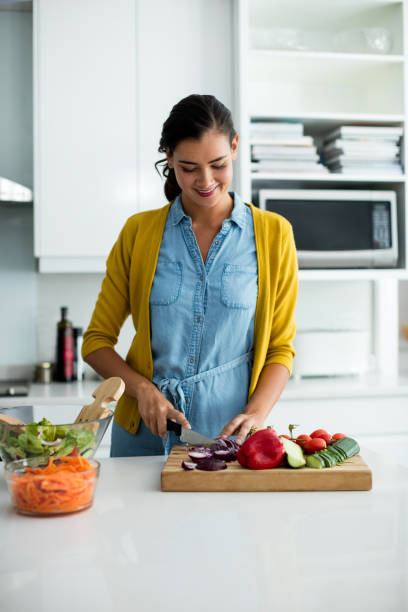 Woman preparing food in the kitchen