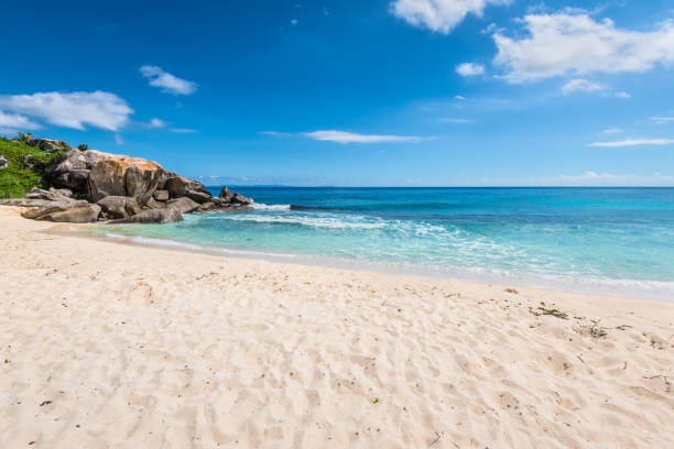 istock Anse Nord d'Est beach, Mahe, Seychelles 657513726