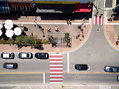 Top View of Cars in a Street