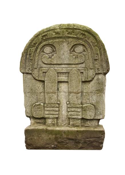 istock Stone sculptures of idols. 657520180