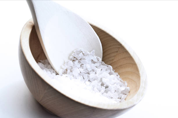 istock Close up of salt grains on spoon 657520266