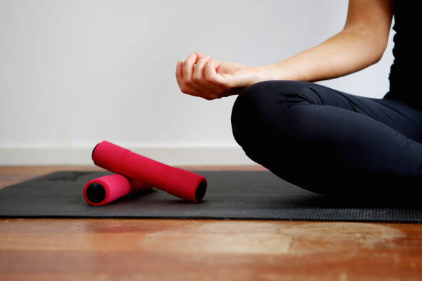 istock Yoga woman meditating 657521236
