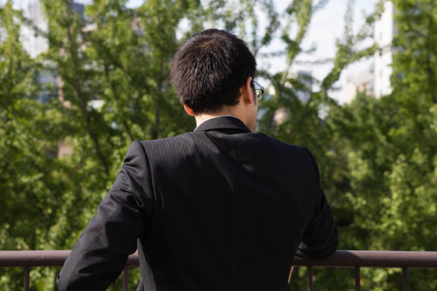 istock Looking out from the rooftop business 657531684