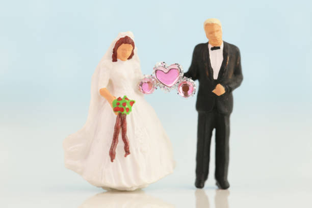 istock Miniature bride and groom 657542052