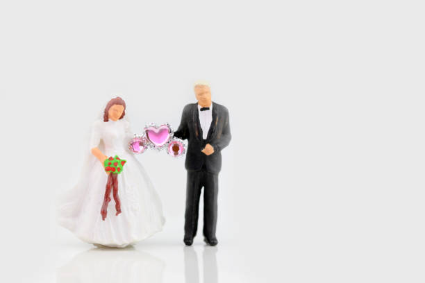 istock Miniature bride and groom 657542088