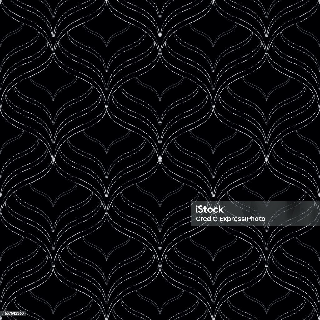 Clean Black Pattern Black Elegant Seamless Vector Pattern Stock Illustration - Download ...