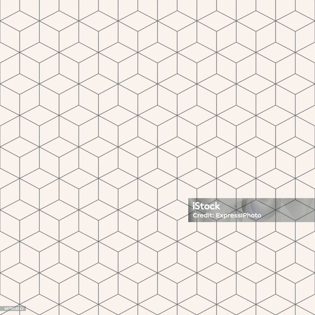 Cubes Pattern Vector Vector Geometric Cubes Pattern Seamless Stock Illustration - Download ...