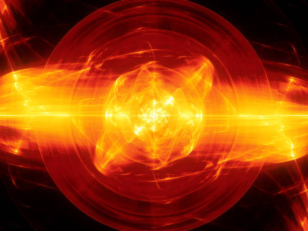 istock Fiery glowing fusion with plasma force field 657546096