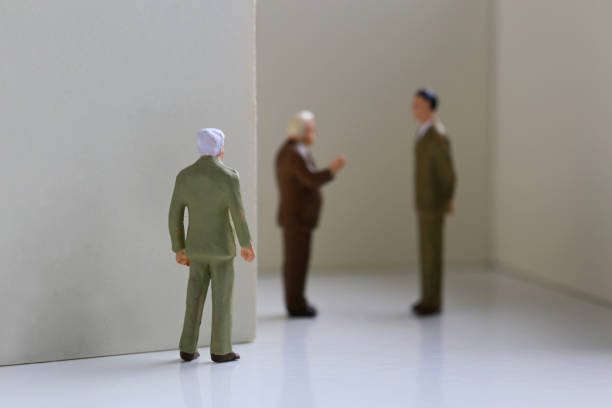istock Miniature to talk confidentially with corporate 657547054
